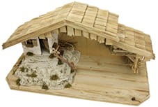 (S026) Szopka "Ottobeuren", do figur o wys. 10-12cm