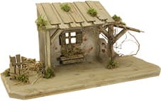 (S031) Szopka "Eger", do figur o wys. 9-11cm