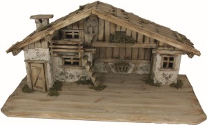 (S007) Szopka "Titisee", do figur o wys. 12-16cm