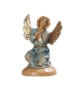 (6,5/AniołKle) Klęczący Aniołek, niebieski – do figur o wys. 6,5cm