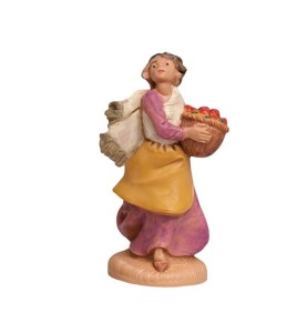 (6,5/33) Kobieta z koszem owoców – do figur o wys. 6,5cm