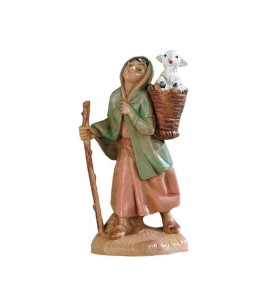 (6,5/34) Pasterka z barankiem w koszu – do figur o wys. 6,5cm