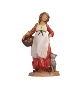 (6,5/45) Gospodyni z garnkiem i kotem- do figur o wys. 6,5cm