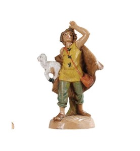 (6,5/12) Pasterz z owcą na rękach- do figur o wys. 6,5cm