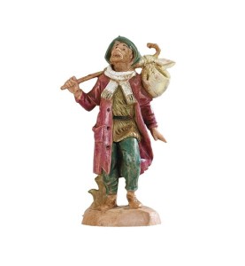 (6,5/20) Wędrowiec z kijem i workiem- do figur o wys. 6,5cm