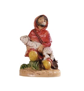 (6,5/35) Klęczący pasterz z owcą- do figur o wys. 6,5cm