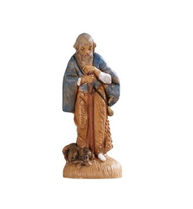 (6,5/36) Staruszek z kijem i psem- do figur o wys. 6,5cm