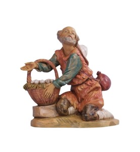 (6,5/46) Klęczący sprzedawca – do figur o wys. 6,5cm