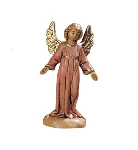 (6,5/AniołCzerwStoj) Stojący Aniołek, czerwony – do figur o wys. 6,5cm