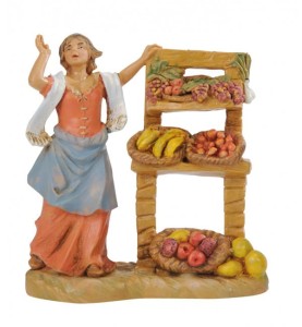 (9,5/890) Sprzedawca ze stoiskiem – 9,5cm