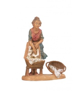 (10/204) Gospodyni pierze pranie FONTANINI do figur o wys. 10cm