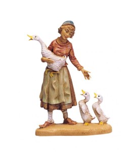 (10/245) Gospodyni z gęsiami FONTANINI do figur o wys. 10cm