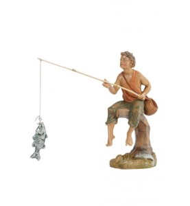 (10/211) Wędkarz FONTANINI do figur o wys. 10cm