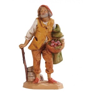 (12/108) Wędrowiec z jabłkami – do figur o wys. 12cm