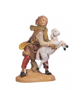 (12/129B) Pasterz z uciekającą owcą – do figur o wys. 12cm