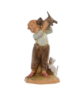 (12/131) Chłopiec z kotkami – do figur o wys. 12cm