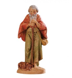 (12/142) Stary wędrowiec z psem – do figur o wys. 12cm