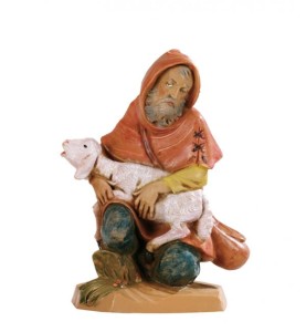 (12/148) Klęczący pasterz z owcą – do figur o wys. 12cm