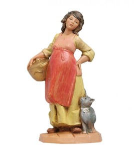 (12/160) Gospodyni z kotem – do figur o wys. 12cm