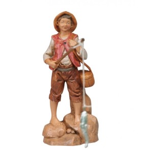 (12/169) Wędkarz stojący – do figur o wys. 12cm