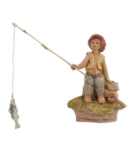 (12/179) Wędkarz siedzący – do figur o wys. 12cm