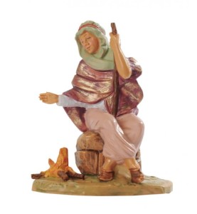 (12/182) Pasterz przy ognisku – do figur o wys. 12cm