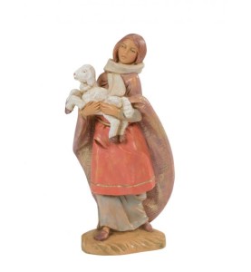 (12/193) Kobieta z owcą na rękach – do figur o wys. 12cm