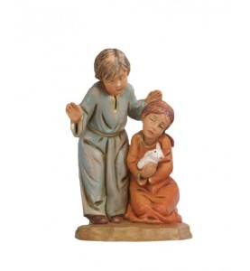 (12/201) Dzieci z królikiem- 12cm do figur o wys.