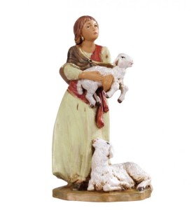 (12/239) Pasterka z owcami – do figur o wys. 12cm