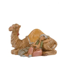 (12/254) Śpiący poganiacz przy wielbłądzie – do figur o wys. 12cm (12/254)