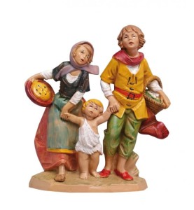 (12/262) Rodzice z dzieckiem – do figur o wys. 12cm