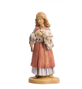 (12/273) Dziewczyna z wełną owcza - do figur o wys. 12cm