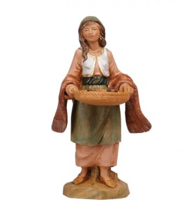 (12/275) Gospodyni z pustym koszem – do figur o wys. 12cm