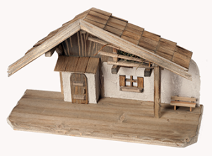 (S095-M) Szopka "Ramsau", do figur o wys. 10-13cm