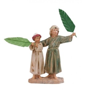 (12/590) Dzieci z gałązkami palmowymi – do figur o wys. 12cm