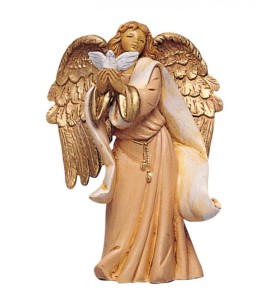 (12/1081) Anioł z gołębiem – do figur o wys. 12cm