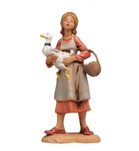 (12/110V) Dziewczyna z gęsią i koszykiem – do figur o wys. 12cm