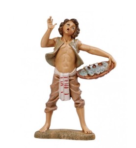 (12/113V) Młody wędkarz – do figur o wys. 12cm