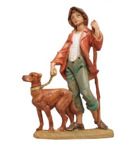 (12/120V) Wędrowiec z psem – do figur o wys. 12cm