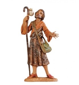 (12/131V) Pasterz z kijem i woreczkiem – do figur o wys. 12cm