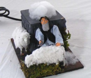 (29/044) Strzyżenie owiec, figura ruchoma, 220V