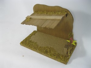 (1351/7) Szopka Bożonarodzeniowa 20x10x15cm, do figur o wysokości 7,0cm