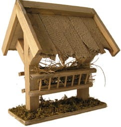 (Z126-K) Koryto z dachem. 9cm wysoki