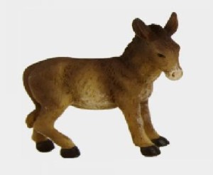 (T093-15) Osioł, stojący- 7cm wys.- do figur 9-11cm