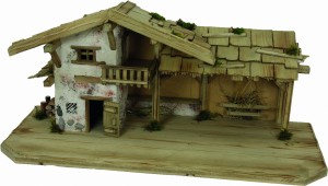 (S009) Szopka "Falkenstein", do figur o wys. 9-11cm