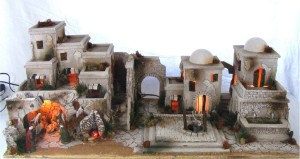 (27/160) Szopka "orientalna" 100x50x40cm, do figur 10-12cm