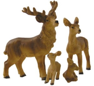 (T105-19) Rodzina saren- do 13,0cm wysokie/ do figur o wysokości 13-16cm