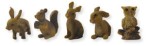 (T027) Zwierzęta leśne- do 3,7cm wysokie/ do figur o wysokości 11-13cm