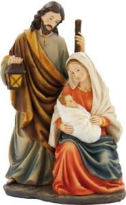 (K063-15) Piękna Św. Rodzina- 15,6cm wysoka
