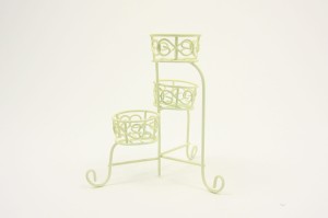 (G1078-W) Stojak na 3 doniczki - 12,0cm wysoki